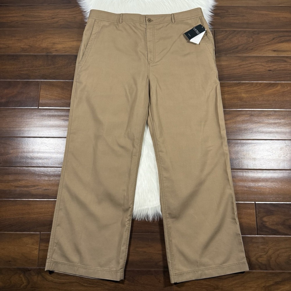 Lauren Ralph Lauren Women's Size 18 W Honey Tan Canvas Wide Leg High Rise Pants